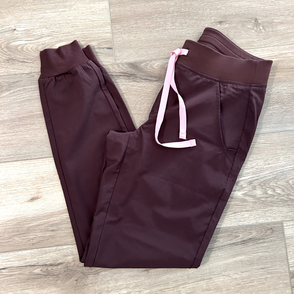 Figs dark fig scrub pants